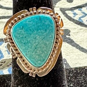 Turquoise  and Sterling Silver Ring size 7🌺NWTs